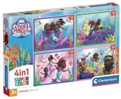 Clementoni 4 az 1-ben puzzle (12, 16, 20, 24 db-os) - Disney Junior - Ariel (21533) (21533)