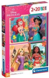 Clementoni 2 x 20 db-os puzzle - Disney Princess (24092) (24092)