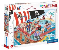 Clementoni 24 db-os Szuper Színes Maxi puzzle - Pirates - Kalózok (24209) (24209)