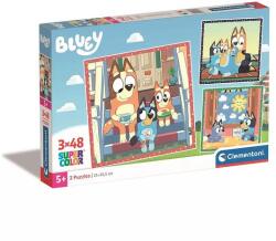 Clementoni 3 x 48 db-os puzzle - Bluey (25308) (25308)