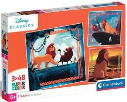 Clementoni 3 x 48 db-os puzzle - Az oroszlánkirály (25323) (25323)