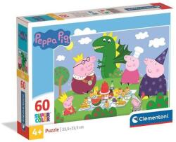 Clementoni 60 db-os Szuper Színes puzzle - Peppa malac (26204) (26204)
