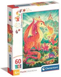 Clementoni 60 db-os Szuper Színes puzzle - Sárkánycsalád (26600) (26600)
