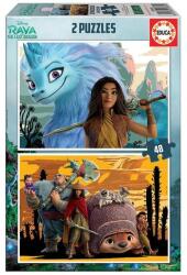 Educa 2 x 48 db-os puzzle - Raya és az utolsó sárkány (18882) (18882)
