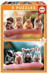 Educa 2 x 20 db-os puzzle - Állatbébik (20221) (20221)