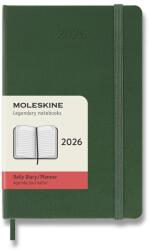 Moleskine 2026 S napi, kemény borító, zöld (DHK1512DC2Y26)