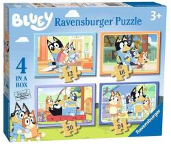 Ravensburger 4 az 1-ben puzzle (12, 16, 20, 24 db-os) - Bluey (03111) (03111)