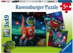 Ravensburger 3 x 49 db-os puzzle - Galaktikus dínók (05127) (05127)