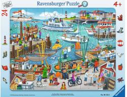 Ravensburger 24 db-os keretes puzzle - Egy nap a kikötőben (16152) (06152)