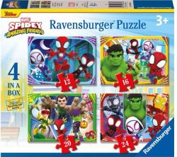 Ravensburger 4 az 1-ben puzzle (12, 16, 20, 24 db-os) - Póki és csodálatos barátai (12001064) (12001064)