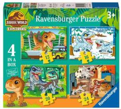Ravensburger 4 az 1-ben puzzle (12, 16, 20, 24 db-os) - Jurassic World Explorers (12004027) (12004027)
