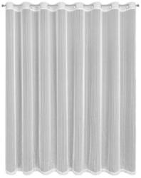 Eurofirany Noelia fényáteresztő függöny fényes cérnával átszőtt csíkos anyagból Fehér 300x250 cm (419876)