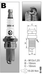 BRISK gyújtógyertya BBR12C Super sorozat (M231-011)