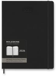 Moleskine 2026 XL PRO függőleges heti, kemény borító, fekete (DHB12PRO4Y26)