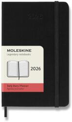 Moleskine 2026 S napi, kemény borító, fekete (DHB12DC2Y26)