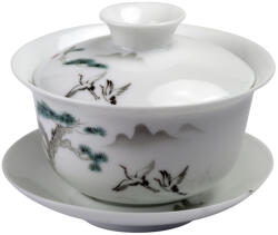  Gaiwan Porcelán teakészítő edény 'Darvak' 130 ml