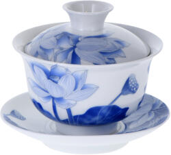  Gaiwan Porcelán teakészítő edény 'Lotus' 160 ml