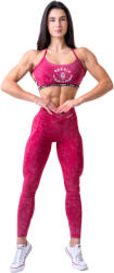 Nebbia NEBBIA x OLYMPIA Washed High Waisted Leggings LEGACY 777 red Női leggings M