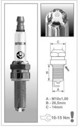BRISK COR10LGS gyújtógyertya (M231-156)