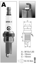 BRISK AR12YS Gyújtógyertya, Silver sorozat (M231-007)