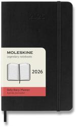 Moleskine 2026 S napi, puha borító, fekete (DSB12DC2Y26)
