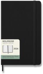 Moleskine 2026 L heti, kemény borító, fekete (DHB12WN3Y26)