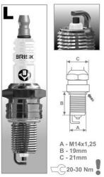 BRISK LR12YC Gyújtógyertya, Super sorozat (M231-050)