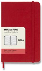 Moleskine 2026 S napi, kemény borító, piros (DHF212DC2Y26)