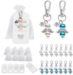 Kulcstartó készlet, Őrangyal dizájn, 48 db, Méretek 5, 3x2cm, Környezetbarát anyagok, Különféle ünnepségekre alkalmas