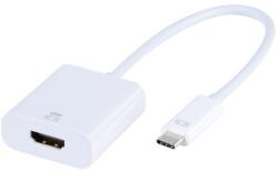 Vivanco Адаптер Vivanco 45253, от USB Type C(м) към HDMI(ж), до 4096x2160 резолюция, 0.15м, бял (45253)