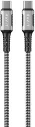 Havit Cablu de date Havit CB6297, USB-C male - USB-C male, 1 m, Black-White (CB6297)