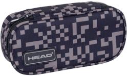 Astra Penar școlar oval Astra Head - Blocuri gri, 1 fermoar (AS503024071) Penar