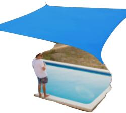  Napvédő vitorla, UV védelem, tartós HDPE anyag, kék
