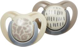 Vital Baby Suzete calmante cu flux de aer Vital Baby - Bej-maro, 0-6 luni, 2 buc (V-445112)