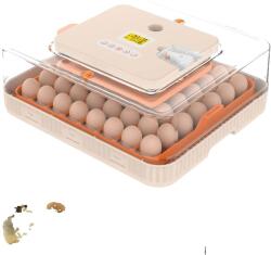 Inkubátor, automata tojásforgató, hőmérséklet- és páratartalom-szabályozás, 56 tojás