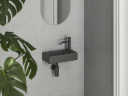 RAVAK Veda Wall 40 kézmosó jobb antracit (XJXP3240000) - ravakdepo