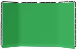  Fényképezési háttér, vinil anyag, sokoldalú videó rögzítéshez, 240x400 cm zöld