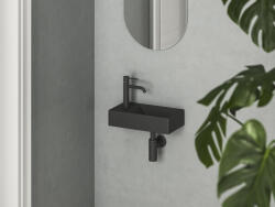 RAVAK Veda Wall 40 kézmosó bal matt fekete (XJXLD240000)