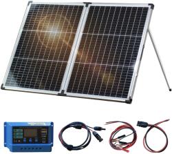 Napelem, összecsukható kivitel, nagy hatékonyságú, 140 W