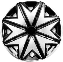 Hubcaps, Starfish stílusú kialakítás, 15 hüvelykes méret, tartós ABS műanyag, könnyű rápattintható felszerelés, különféle autómárkákkal kompatibilis