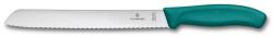 Victorinox - SWISS CLASSIC kenyérvágó kés, 21 cm-es, türkiz 6.8634. 21C1B (GG718)
