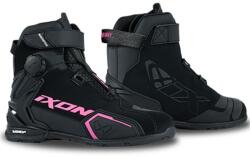 IXON Bull 2 WP női motoros cipő fekete-rózsaszín