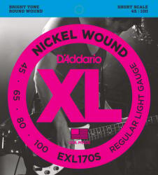D'Addario EXL170S Corzi pentru chitare bas (EXL170S)