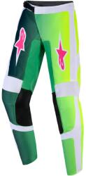 Alpinestars Fluid Portl gyerek motokrossz nadrág zöld-fehér-fekete