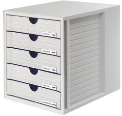 HAN 5 fiókos irattároló, világosszürke DIN A4 DIN C4 330 x 275 x 320 mm, HAN Systembox 1450-11 (1450-11)