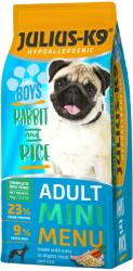 Julius-K9 száraz kutyaeledel kis testű fiú kutyáknak nyúllal és rizzsel - 1 kg