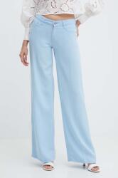 Guess nadrág női, magas derekú egyenes, W4GA96 WDP85 - kék 29