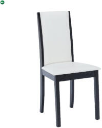  Szék, wenge/fekete/textilbőr fehér, VENIS NEW