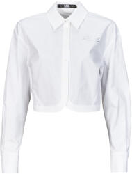 KARL LAGERFELD Cămăși și Bluze Femei crop poplin shirt Karl Lagerfeld Alb IT 46
