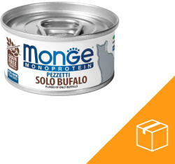 Monge Monoprotein Flakes Macskaeledel (100% Bölény) - 24x80 g